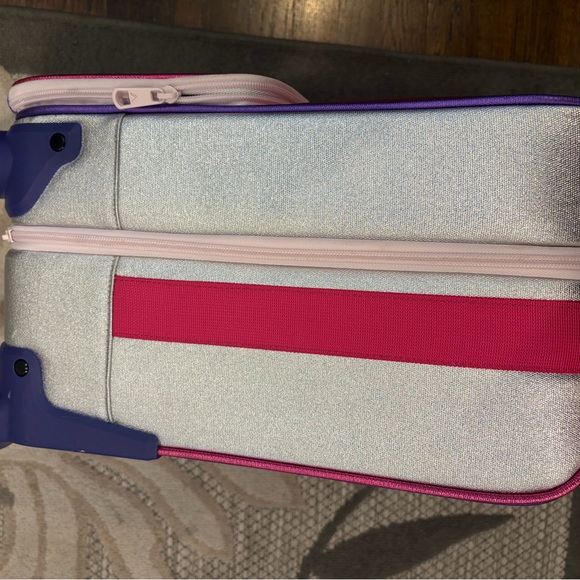 State Mini Logan Pink and Purple Rolling Suitcase - Picture 5 of 14